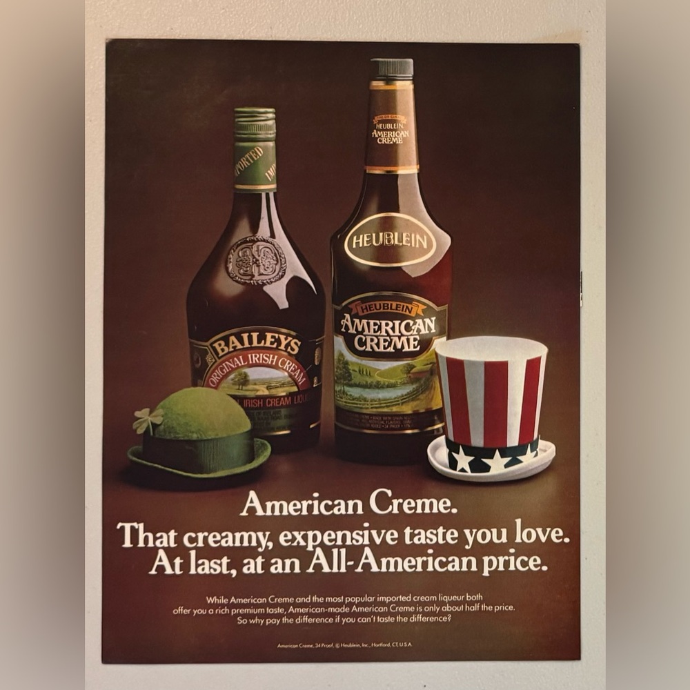 Baileys Cream 1982 Advertisement (Life Magazine)